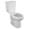 [2886218.020] H2Option® Two-Piece Dual Flush 1.28 gpf/4.8 Lpf and 0.92 gpf/3.5 Lpf Chair Height Elongated Toilet Less Seat - White