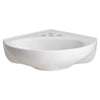 [0611004.020] Cornice 4-Inch Centerset Pedestal Sink Top - White