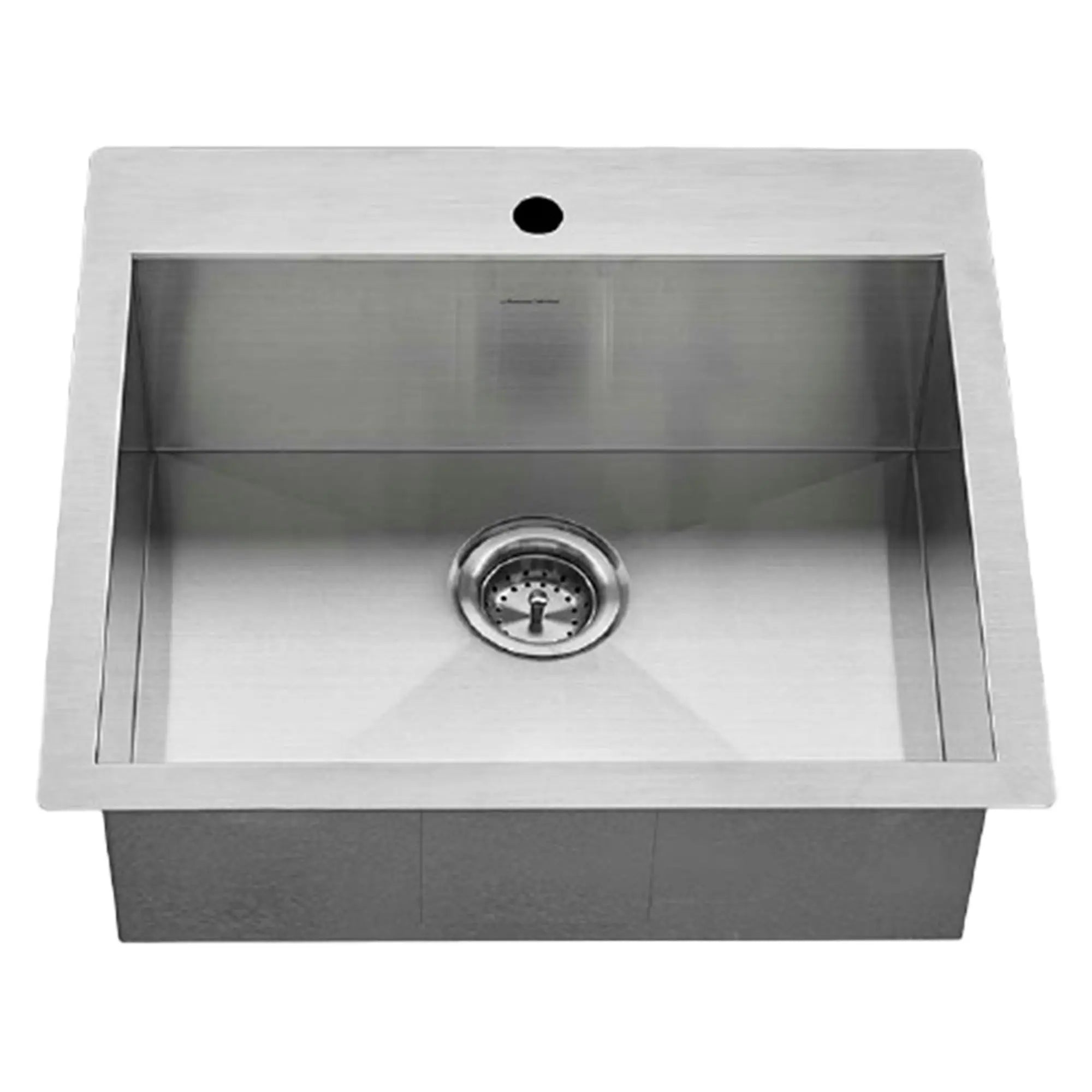 [18SB.9252211.075] Edgewater® 25 x 22-Inch Stainless Steel 1-Hole Undermount Single-Bowl Kitchen Sink - Stainless Steel