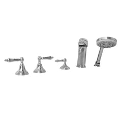 [9FHS-CH19] Chrome Fast-Fill Tub Filler With Shower Wand and Diverter 3/4-Inch (19 mm) Valves - Polished Chrome