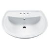 [0236004.020] Cadet 4-Inch Centerset Pedestal Sink Top - White