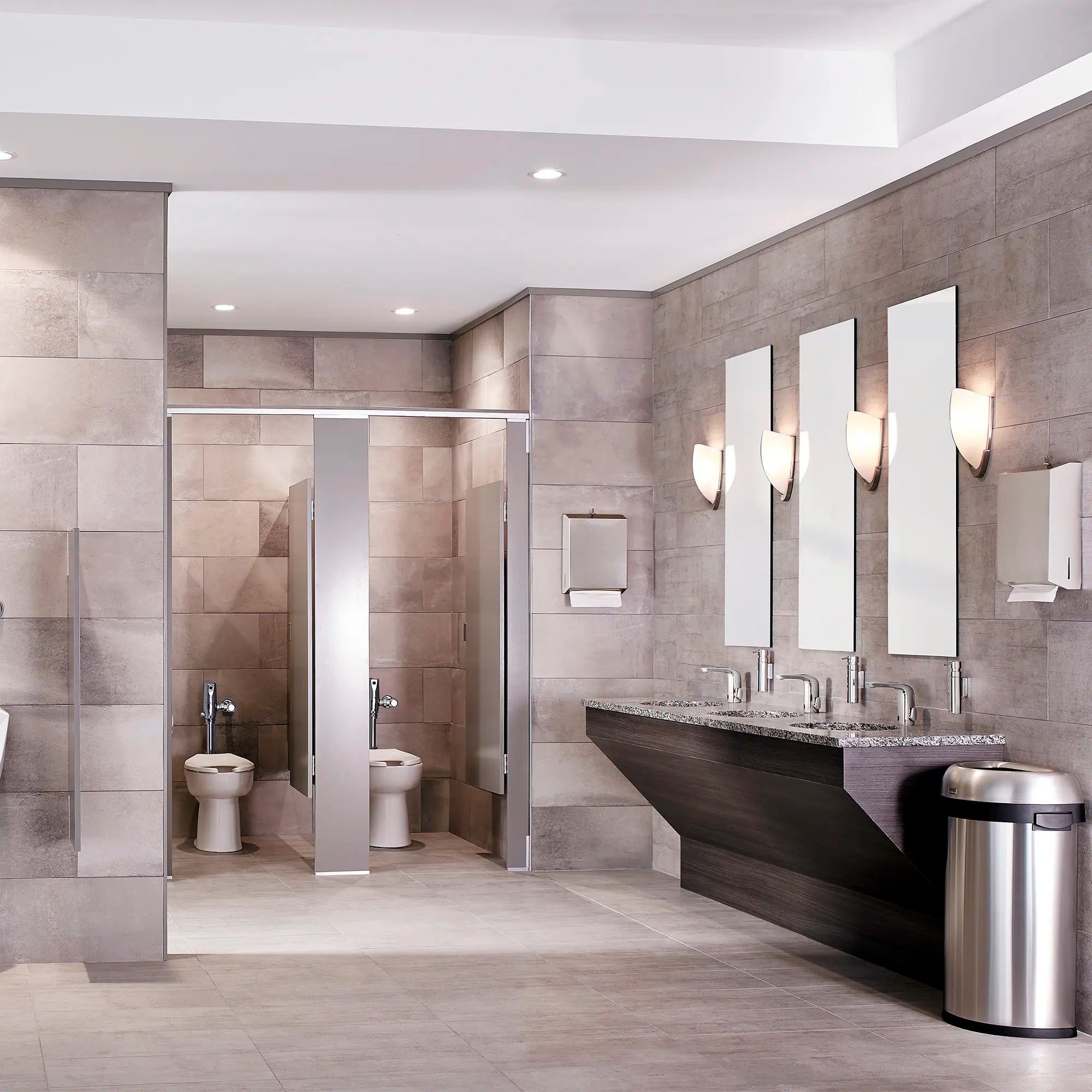 NextGen Selectronic® Touchless Faucet, Battery-Powered With SmarTherm Safety Shut-Off + ADM, 0.5 gpm/1.9 Lpm // POLISHED CHROME // 167363_C-7755305002_02_0_CDNwebp_b7d6fc06-d12e-4406-8eba-4f9db4a98ff2.webp