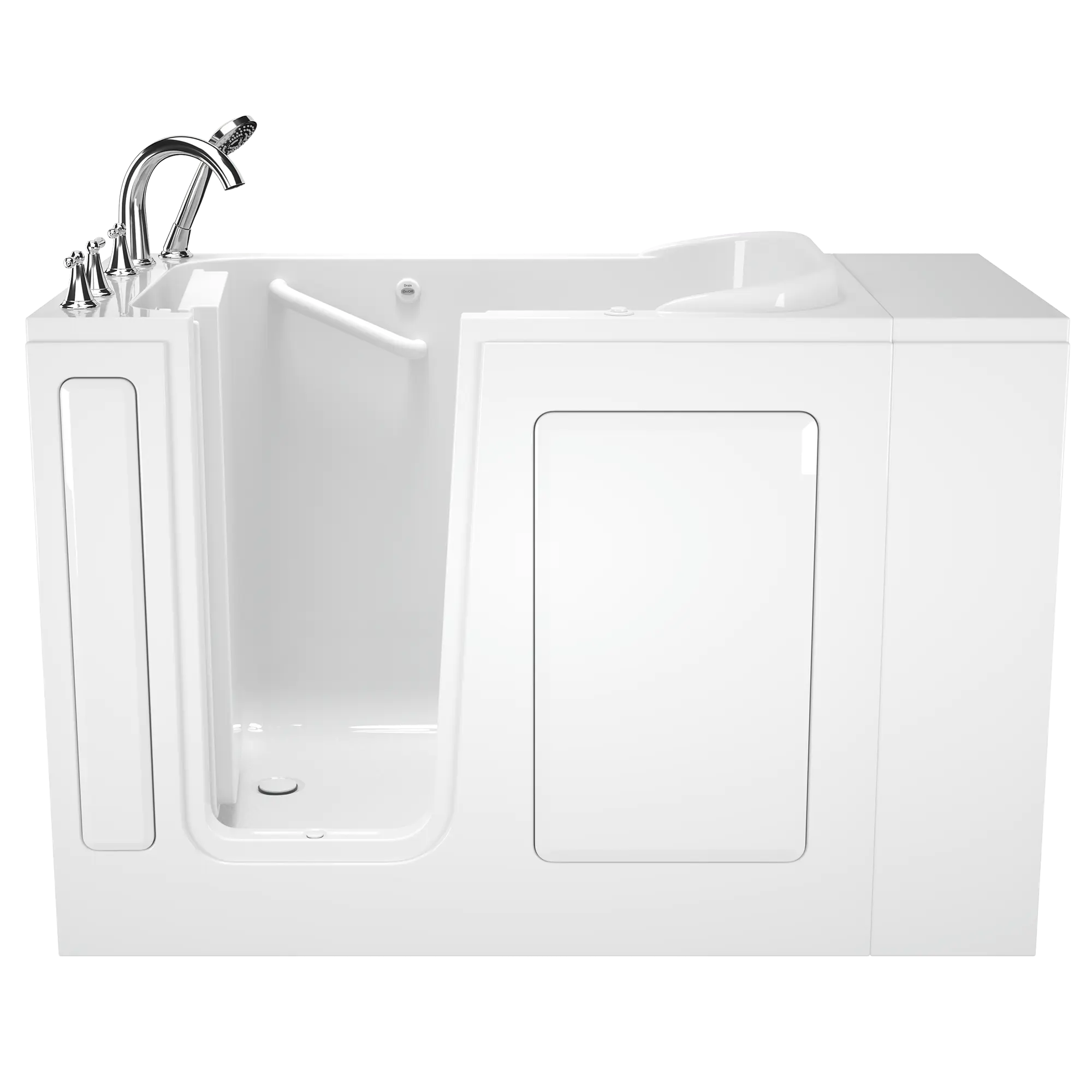 Gelcoat Value Series 28 x 48-Inch Walk-in Tub With Air Spa System - Left-Hand Drain With Faucet // WHITE // 167427_Front_2848309ALW_WLW_509_SSV4828LA-WH_SSV4828LJ-WH_KO_0_CDNwebp.webp