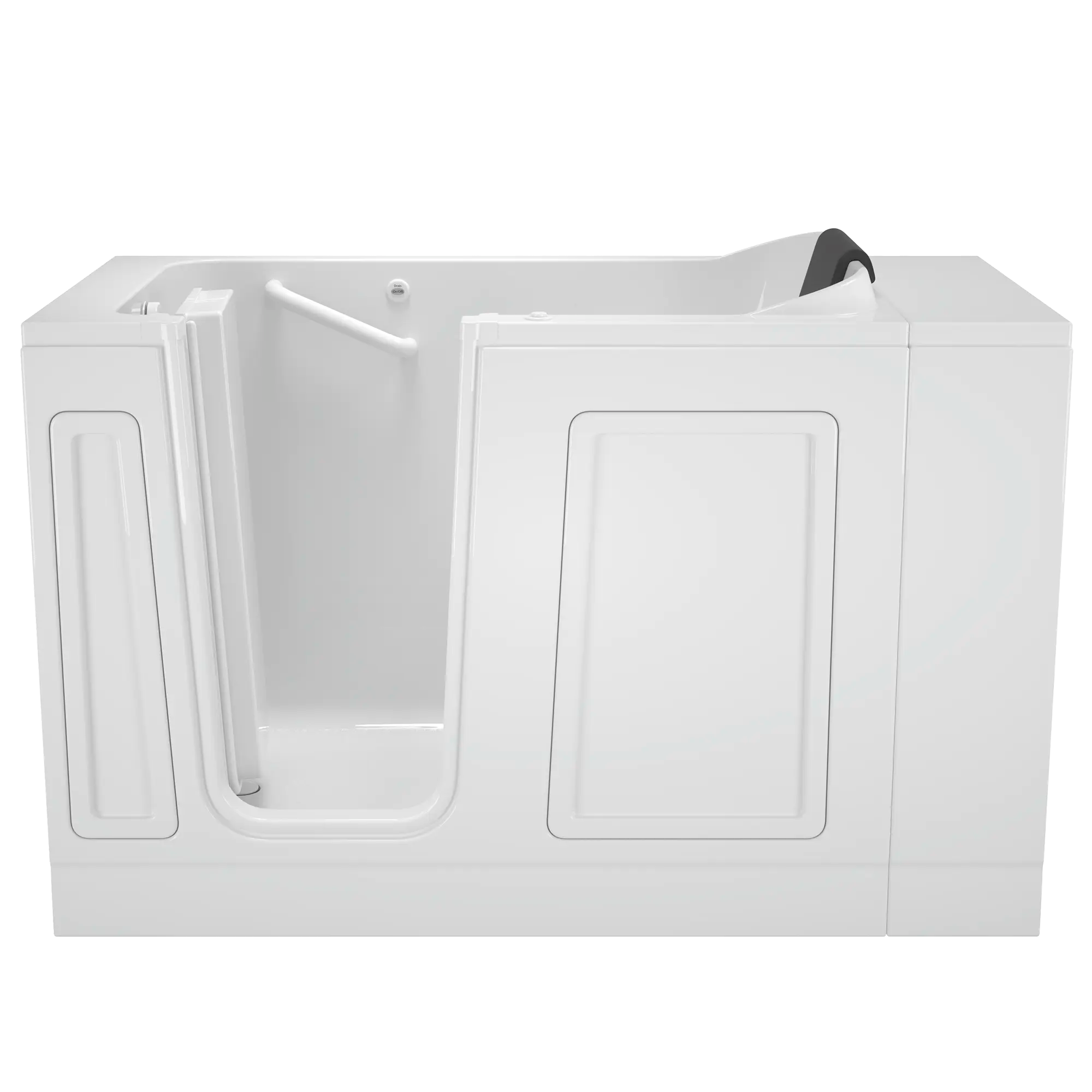 Acrylic Luxury Series 30 x 51 -Inch Walk-in Tub With Whirlpool System - Left-Hand Drain // WHITE // 167435_Front_3051_115_ALW_WLW_0_CDNwebp.webp