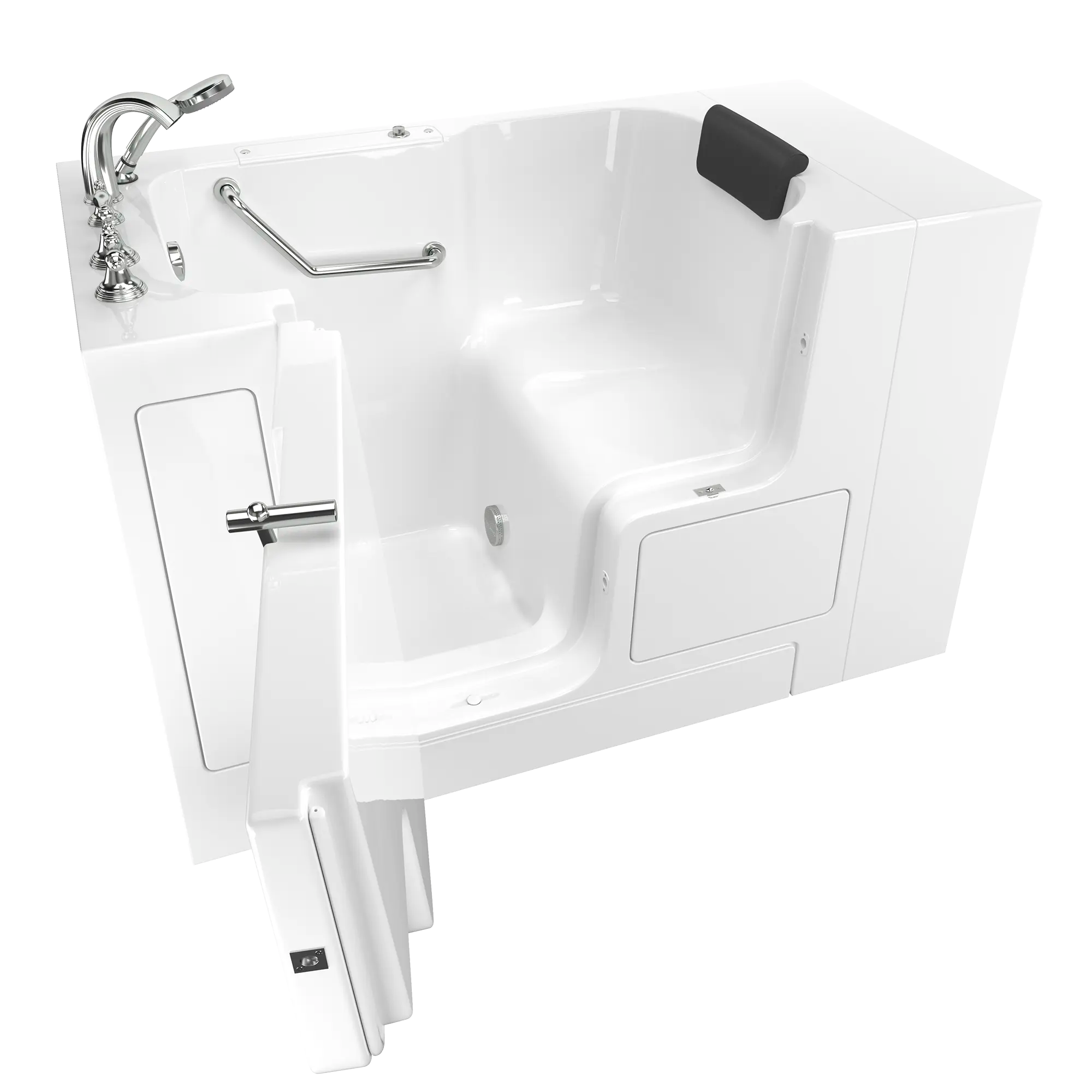 Gelcoat Premium Series 32 x 52 -Inch Walk-in Tub With Soaker System - Left-Hand Drain With Faucet // WHITE // 167453_3252OD109SLW_SSOD5232LS-WH_KO_0_CDNwebp.webp