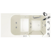 [2848.409.CRL-PC] Gelcoat Value Series 28x48-Inch Walk-in Bathtub with Combination Air Spa and Whirlpool System  Right Hand Door and Drain - Linen