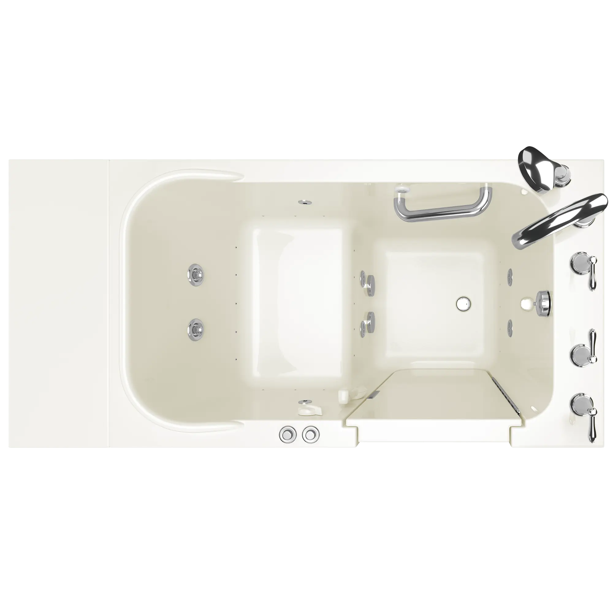 Gelcoat Value Series 28x48-Inch Walk-in Bathtub with Combination Air Spa and Whirlpool System  Right Hand Door and Drain // LINEN // 167462_Top_2848_409_CRL_0_CDNwebp.webp
