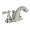 [7764SF] Marquette 4-Inch Centerset 2-Handle Low-Arc Bathroom Faucet 1.5 GPM with Drain - Polished Chrome