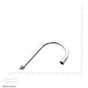 [060281-0020A] Gooseneck Spout S/A-Amarilis Centerset - Polished Chrome
