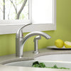 [4433001.075] Quince® Single-Handle Kitchen Faucet 2.2 gpm/8.3 L/min With Side Spray - Stainless Steel