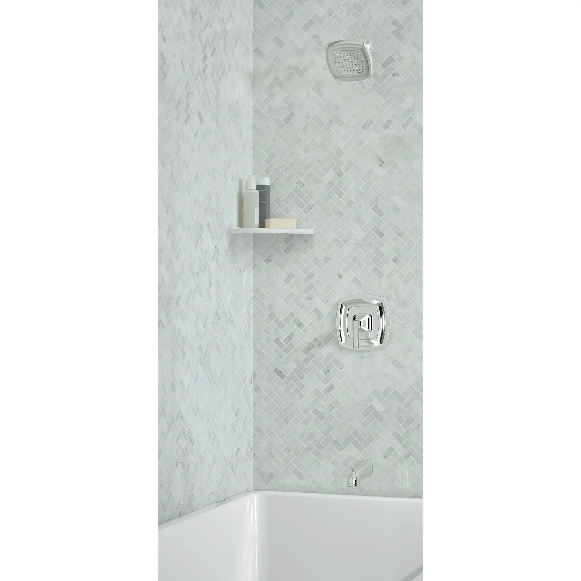 Crawford 1.8 gpm/6.8 L/min Tub and Shower Trim Kit With Water-Saving Showerhead, Double Ceramic Pressure Balance Cartridge With Lever Handle // TUB & SHOWER / POLISHED CHROME // 168161_B-TU612502002_TU612508002_0_CDNwebp.webp