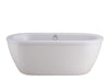 [2764014.011] Cadet® 66 x 32-Inch Freestanding Bathtub With Drain Chrome Finish - Arctic