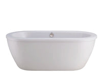 [2764014.011] Cadet® 66 x 32-Inch Freestanding Bathtub With Drain Chrome Finish - Arctic