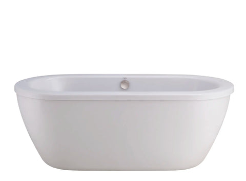 Cadet® 66 x 32-Inch Freestanding Bathtub With Drain Chrome Finish