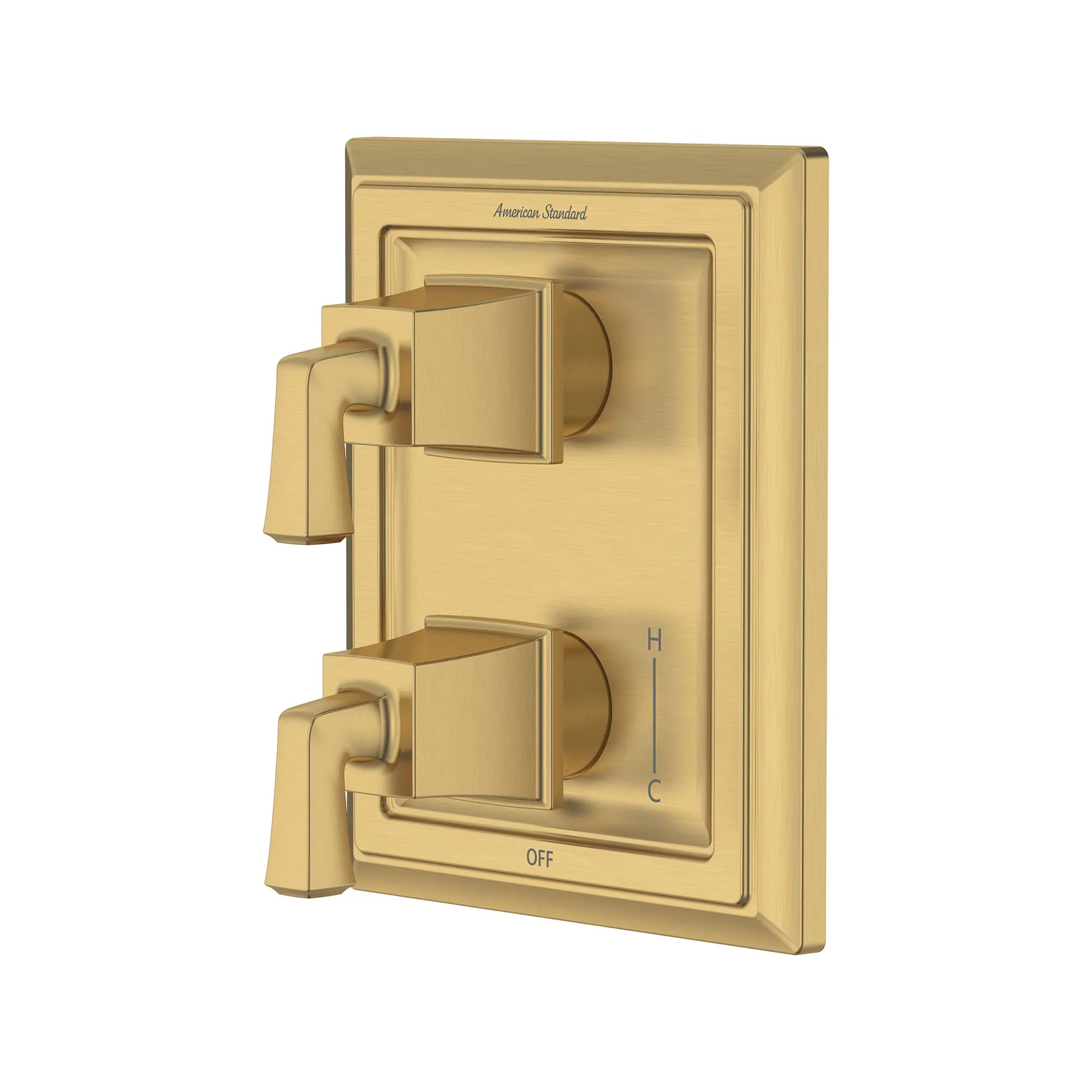 Town Square® S 2-Handle Integrated Shower Diverter Trim Only // BRUSHED COOL SUNRISE // 168647_TownSquareS_SiloLeft_TU455740.GN0_0004_Mar2023_0_CDNwebp.webp