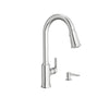 [7421300.075] Raviv® Single-Handle Pull-Down Kitchen Faucet - Stainless Steel