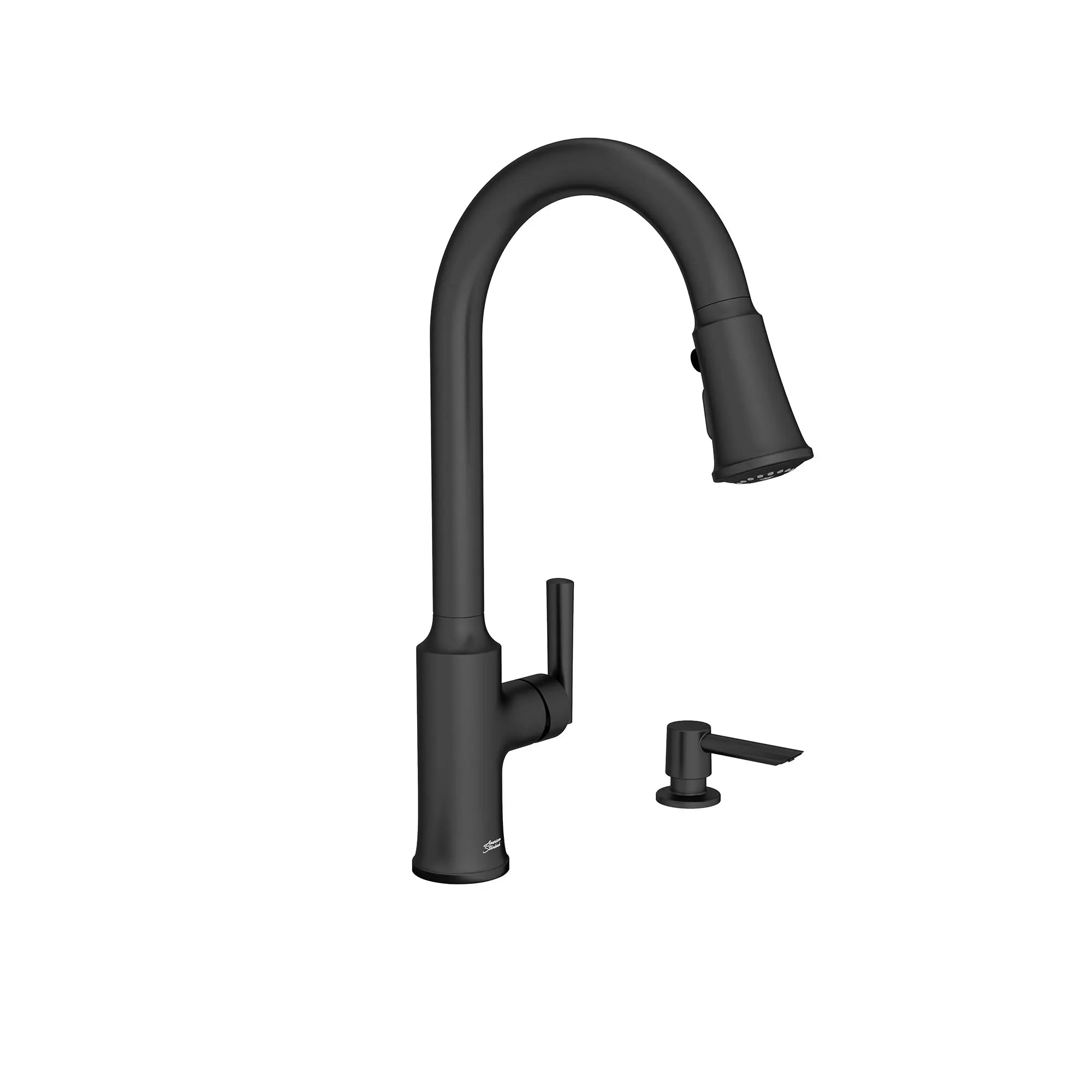 Raviv® Single-Handle Pull-Down Kitchen Faucet // MATTE BLACK // 168955_7421300.243_3_0_CDNwebp.webp