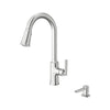 [7421300.075] Raviv® Single-Handle Pull-Down Kitchen Faucet - Polished Chrome