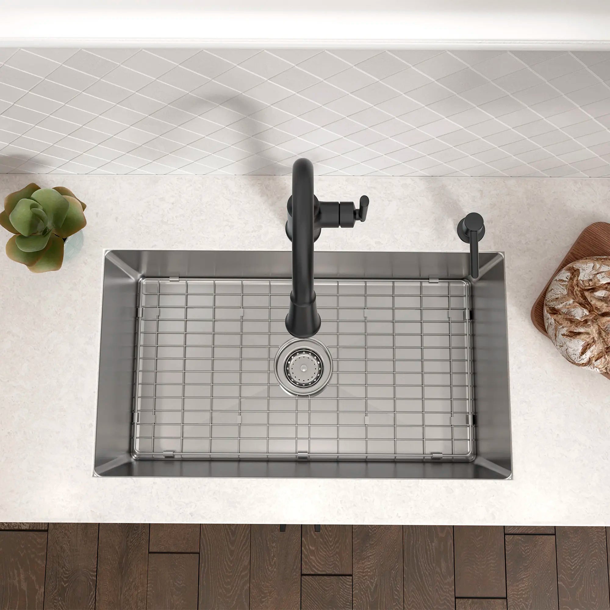 Raviv® Single-Handle Pull-Down Kitchen Faucet // MATTE BLACK // 168975_Raviv_Environment_7421300.243_0006_Apr2023_0_CDNwebp_c8b34223-77ae-4060-81eb-23338d69b0d0.webp