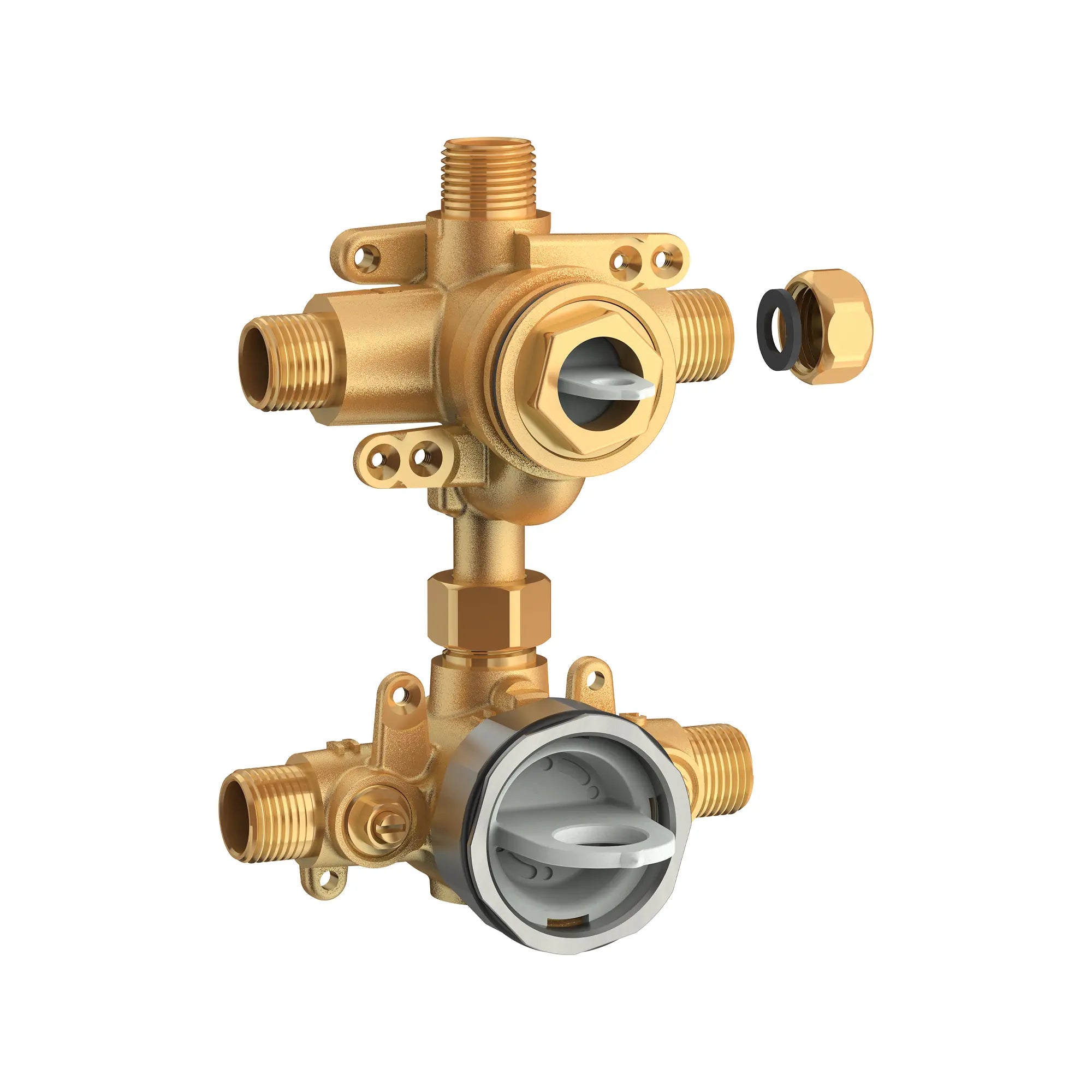 Pressure Balance Valve Rough-In with Integrated Diverter // NO FINISH // 169010_Parts_SiloRight_Ru520_0001_May2023_0_CDNwebp.webp