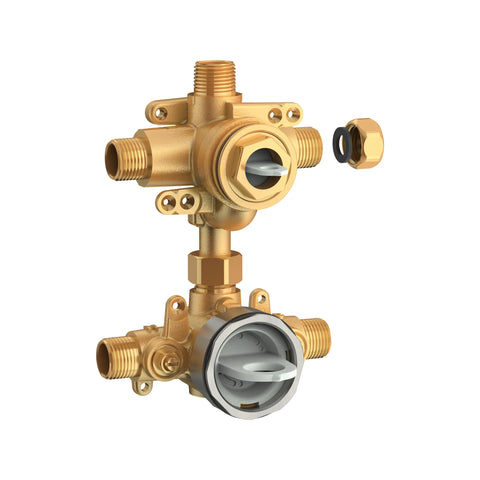 Pressure Balance Valve Rough-In with Integrated Diverter