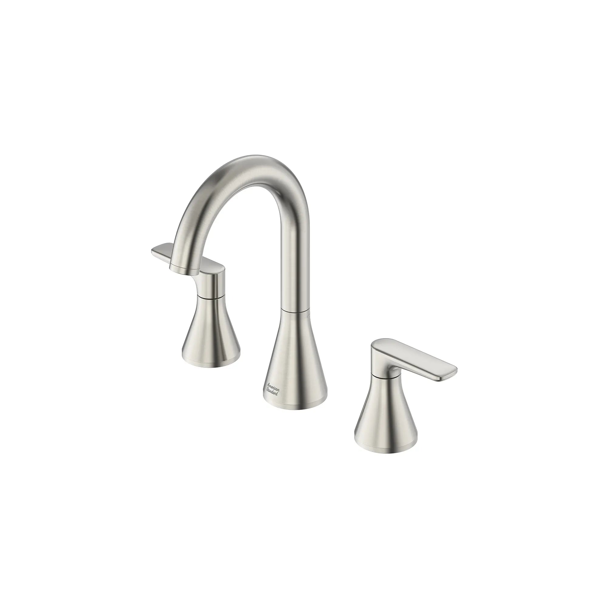 Aspirations 8-Inch Widespread 2-Handle Bathroom Faucet 1.2 gpm/4.5 L/min With Lever Handles // BRUSHED NICKEL // 169251_Aspirations_SiloLeft_7061801.295_0001_Jun2023_0_CDNwebp_ad91cd4f-b37e-4d2e-ae3c-fecbfd8948bc.webp