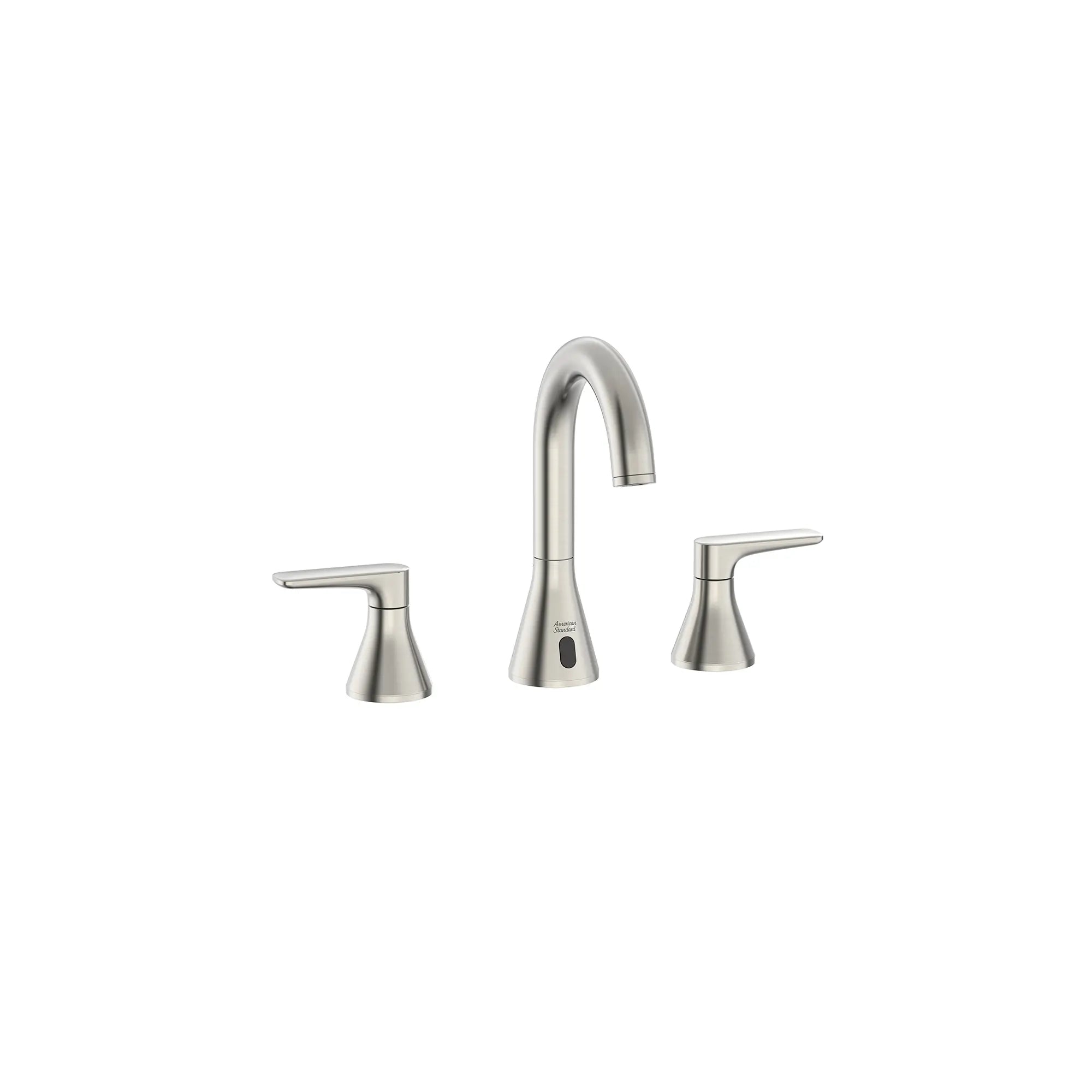 Aspirations 8-Inch Touchless Widespread Bathroom Faucet 1.2 gpm/4.5 L/min With Lever Handles // BRUSHED NICKEL // 169256_Aspirations_SiloFront_7061857.295_0001_Jun2023_0_CDNwebp_4e63f178-e153-42d3-90e3-0fbb00a7130b.webp