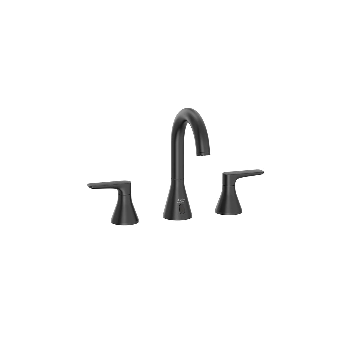Aspirations 8-Inch Touchless Widespread Bathroom Faucet 1.2 gpm/4.5 L/min With Lever Handles // MATTE BLACK // 169258_Aspirations_SiloFront_7061857.243_0001_Jun2023_0_CDNwebp_0576de4c-b9bf-43c9-b1dc-87d79a115146.webp