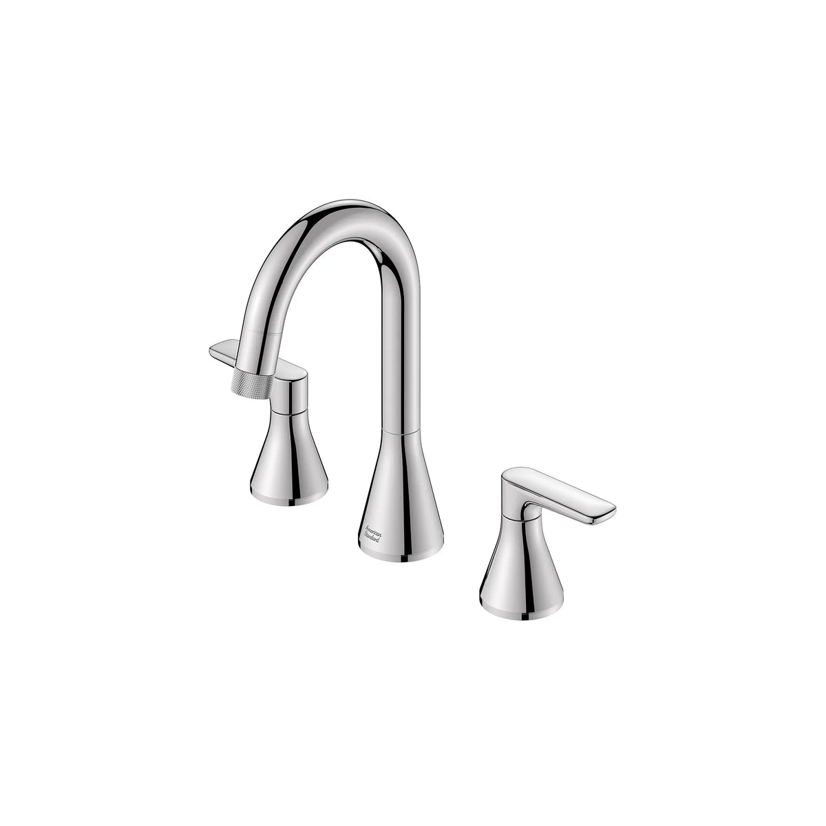 Aspirations 8-Inch Widespread 2-Handle Pull-Down Bathroom Faucet 1.2 gpm/4.5 L/min With Lever Handles // POLISHED CHROME // 169262_Aspirations_SiloLeft_7061821.002_0001_Jun2023_0_CDNwebp_b563bffa-6890-47f9-b8d6-473ff685e84e.webp