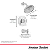 [7427502.002] Braymer 2.5 gpm/ 9.5 L/min Tub and Shower Trim Kit with Valve and Lever Handle - Polished Chrome