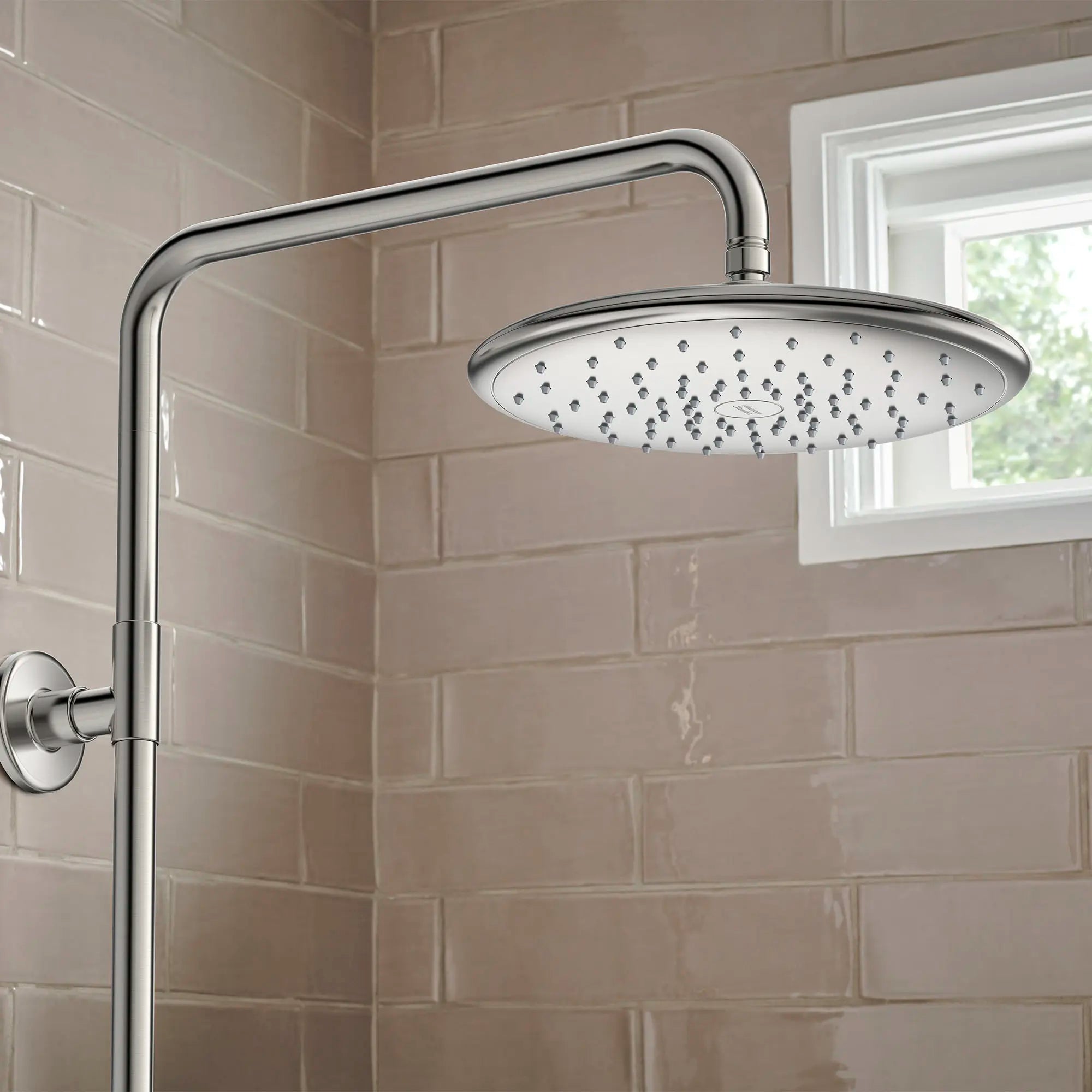 Spectra Versa® 24-Inch 4-Function 1.8 gpm/6.8 L/min Shower System With Rain Showerhead // BRUSHED NICKEL // 169421_Spectra_EnvironmentCloseUp_1029072950_0001_Jul2023_0_CDNwebp.webp