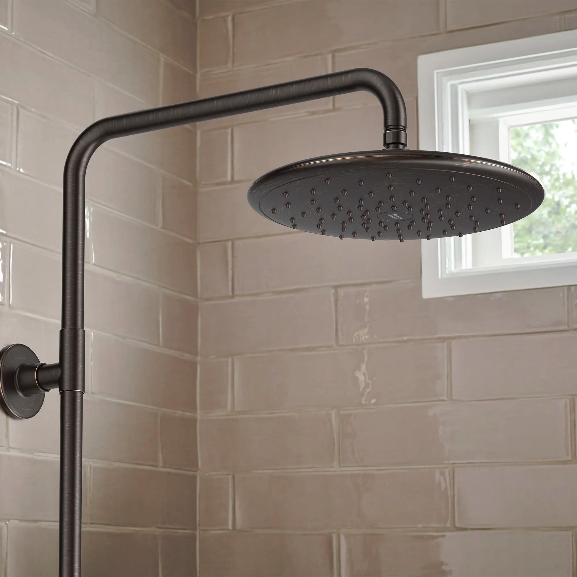 Spectra Versa® 24-Inch 4-Function 1.8 gpm/6.8 L/min Shower System With Rain Showerhead // LEGACY BRONZE // 169422_Spectra_EnvironmentCloseUp_1029072780_0001_Jul2023_0_CDNwebp.webp