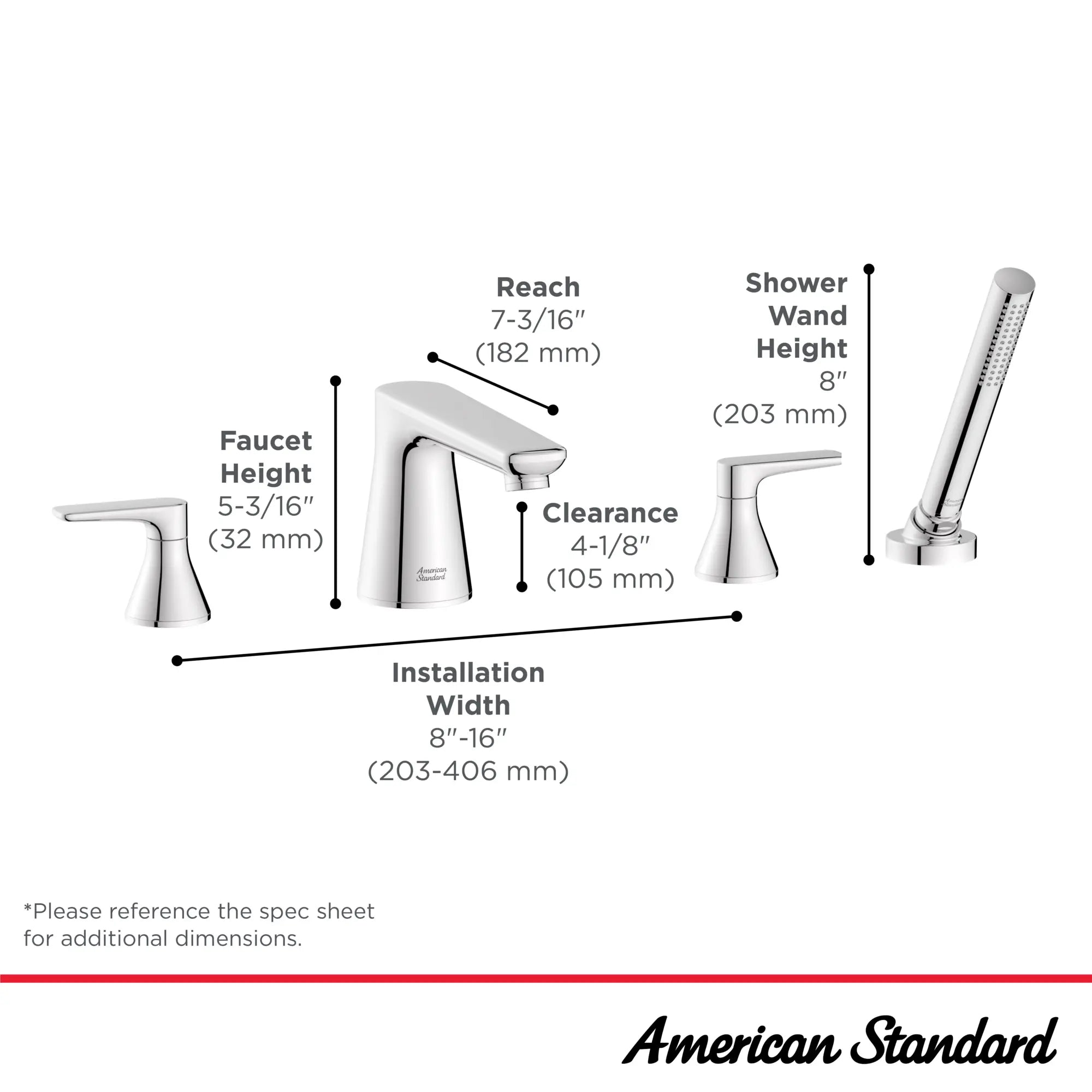 Aspirations 4-Hole 2-Handle Deck Mount Roman Tub Faucet  With Lever Handles and Personal Shower // POLISHED CHROME // 169491_Aspirations_Infographic_T061901_0003_AUG2023_0_CDNwebp.webp