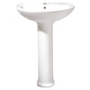 [0236111.020] Cadet Center Hole Only Pedestal Sink Top and Leg Combination - White