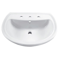 [0236008.020] Cadet 8-Inch Widespread Pedestal Sink Top - White