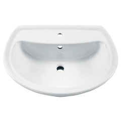 [0236001.020] Cadet Center Hole Only Pedestal Sink Top - White