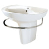 [0268144.020] Ravenna® Center Hole Only Wall-Hung Sink and Semi-Pedestal Leg Combination - White