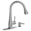 [9092301.075] Olvera Single-Handle Pull-Down Single Spray Kitchen Faucet 1.8 GPM with Soap Dispenser - N/A