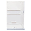 [4834STTS.020] Town Square 48 Inch by 34 Inch Alcove Shower Base - White