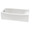 [2647202.011] Saver 60 Inch by 34 Inch Integral Apron Bathtub, Left Hand Drain - Arctic