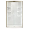 [2603SW.011] Ovation 48 x 30-Inch Shower Wall Set - Arctic