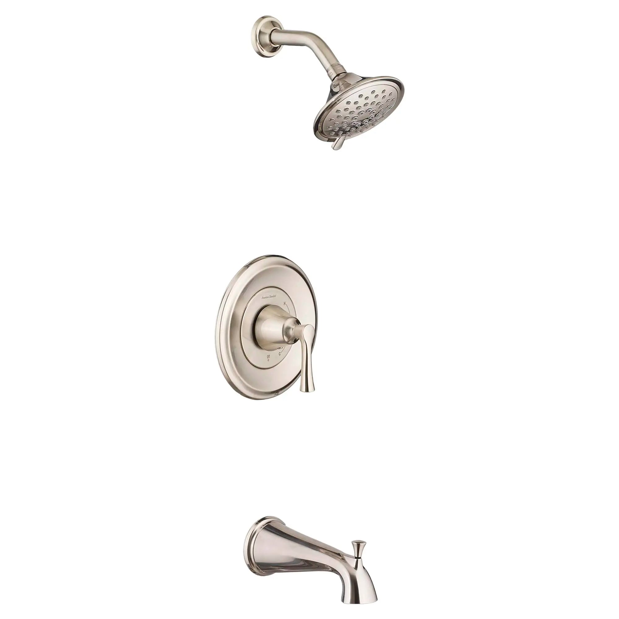 Estate 2.5 gpm/9.5 L/min Tub and Shower Trim Kit With 3-Function Showerhead, Double Ceramic Pressure Balance Cartridge With Lever Handle // TUB & SHOWER / 2.5 GPM / BRUSHED NICKEL // 169713_T722502295_0_CDNwebp.webp