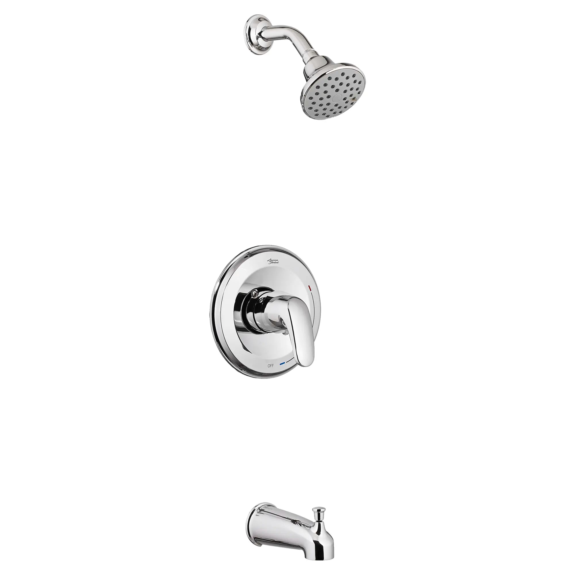 Colony® PRO 1.75 GPM Tub and Shower Trim Kit with Water-Saving Showerhead and Lever Handle // POLISHED CHROME // 169716_T075508002_0_CDNwebp.webp
