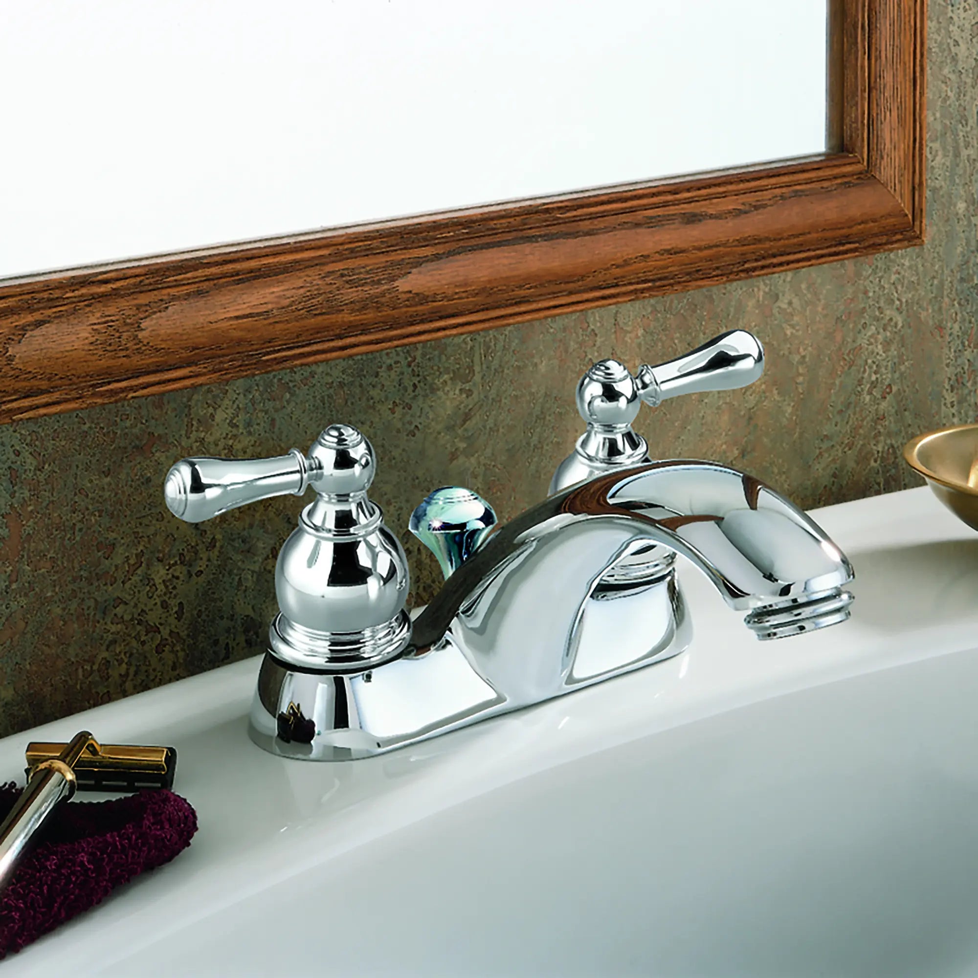 Hampton 4-In. Centerset 2-Handle Bathroom Faucet 1.2 GPM with Metal Lever Handles // POLISHED CHROME // 169738_B-7411732002_0_CDNwebp.webp