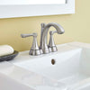 [7416201.295] Kempton 4-In. Centerset 2-Handle Bathroom Faucet 1.2 GPM with Lever Handles - Legacy Bronze