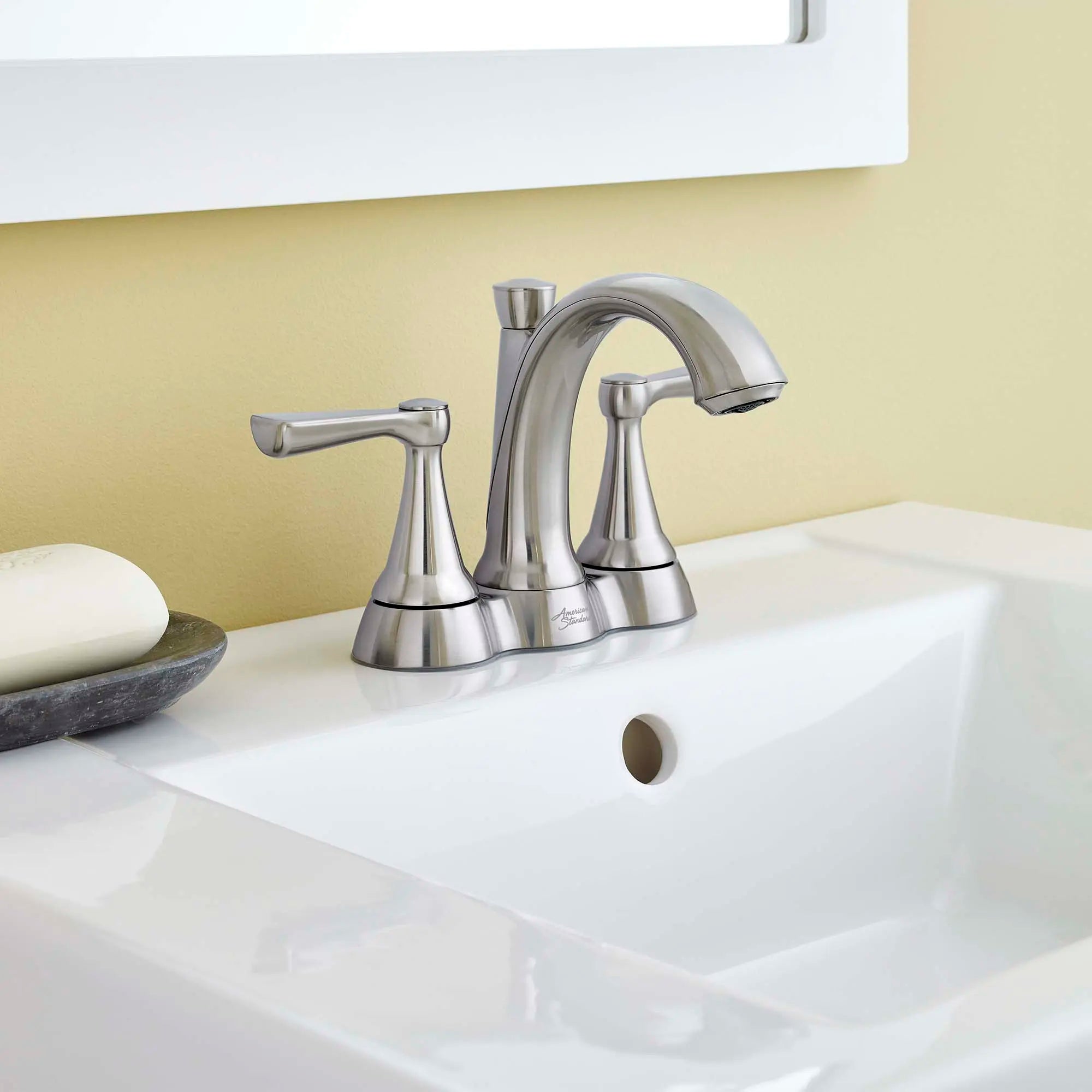 Kempton 4-In. Centerset 2-Handle Bathroom Faucet 1.2 GPM with Lever Handles // BRUSHED NICKEL // 169742_B-7416201295_0_CDNwebp.webp