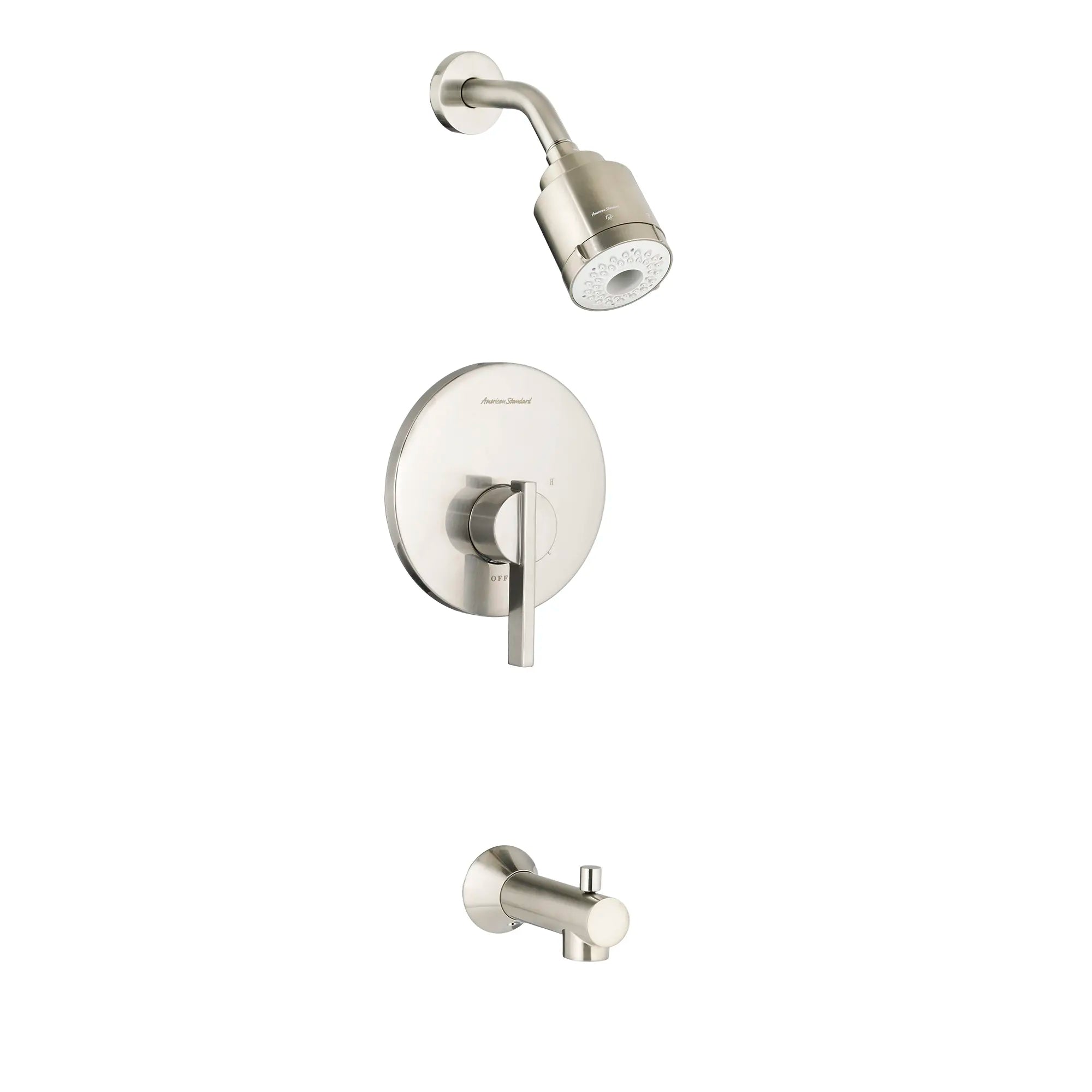 Berwick 2.0 GPM Tub and Shower Trim Kit with FloWise Showerhead and Lever Handle // BRUSHED NICKEL // 169755_T430508295_0_CDNwebp.webp