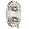 [T420740.295] Portsmouth 2-Handle Thermostatic Shower Valve Trim Kit - Polished Chrome