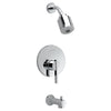 [T430508.002] Berwick 2.0 GPM Tub and Shower Trim Kit with FloWise Showerhead and Lever Handle - Polished Chrome