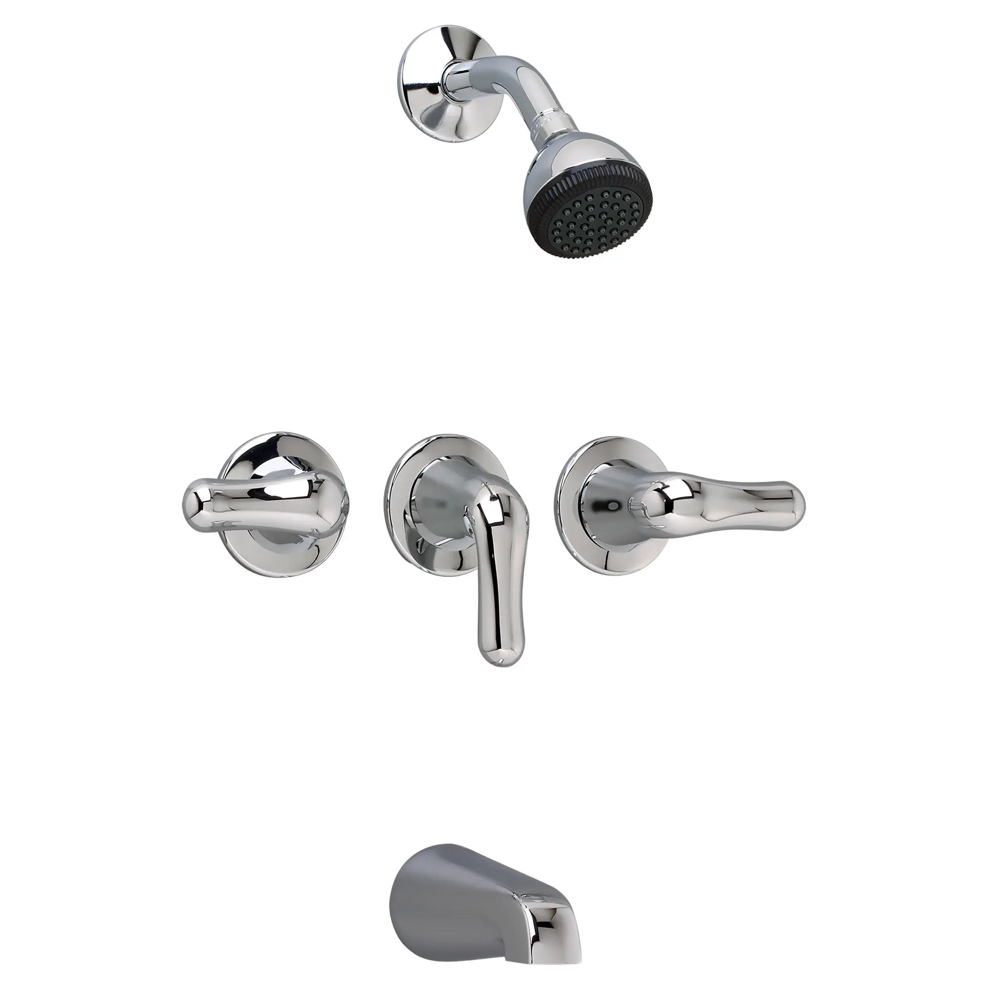 Colony® Soft 2.5 gpm/9.5 L/min 3-Handle Tub and Shower Valve and Trim Kit With Lever Handles // POLISHED CHROME // 169838_P-3375502002_0_CDNwebp.webp